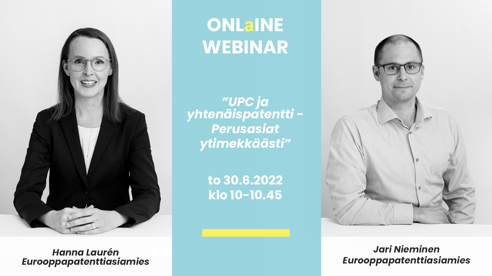 ONLaINE WEBINAARI: UPC Ja Yhtenäispatentti - Perusasiat Ytimekkäästi ...